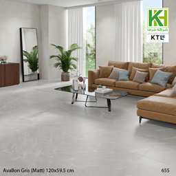 Show details for Spanish matt porcelain tile 59.5x120 cm Avallon Gris Picture of Spanish matt porcelain tile 59.5x120 cm Avallon Gris
