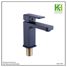 Show details for Black Square Basin Faucet Picture of Black Square Basin Faucet