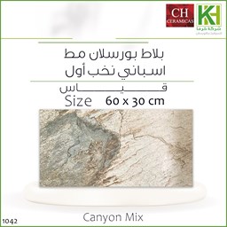 عرض تفاصيل بلاط بورسلان مط اسباني 60×30 سم إٍسباني كانيون ميكس
 صورة بلاط بورسلان مط اسباني 60×30 سم إٍسباني كانيون ميكس