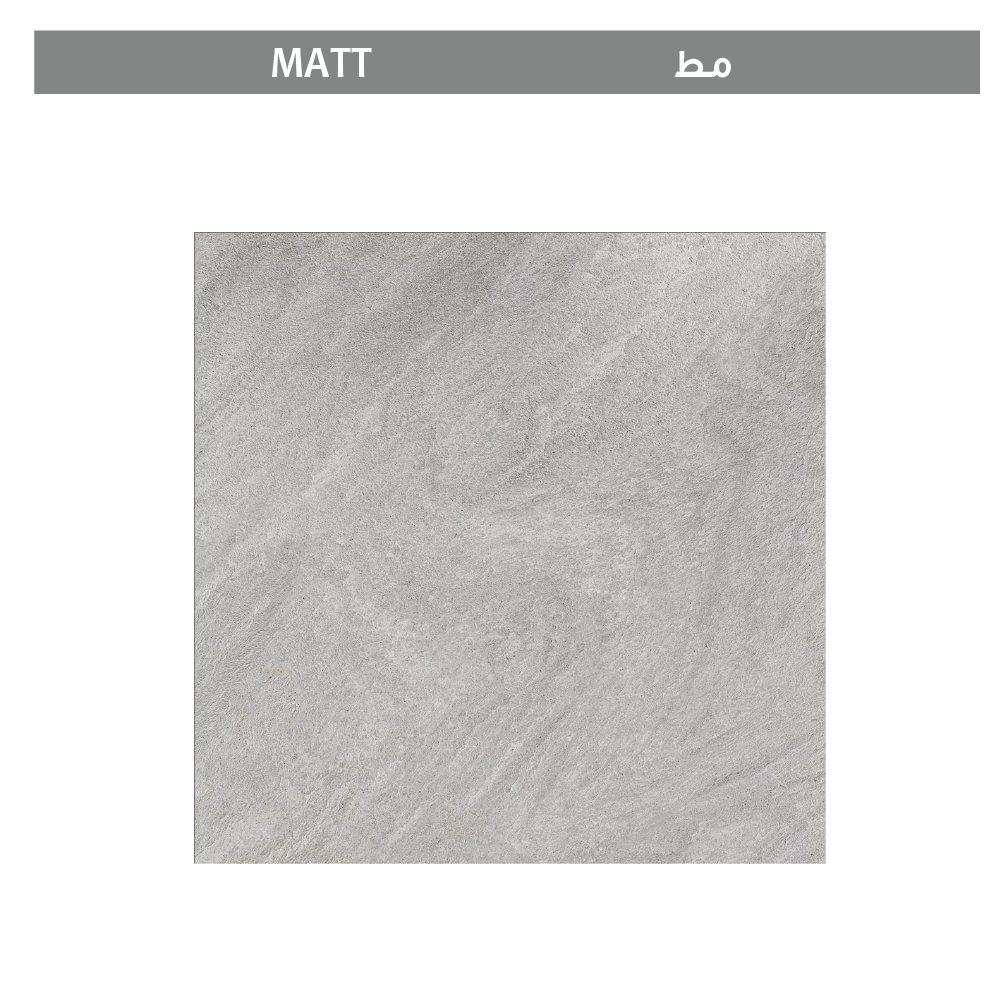 Indian Rustic matt procelain tile 60x60 cm Aster Bianco 1083 | Kharma