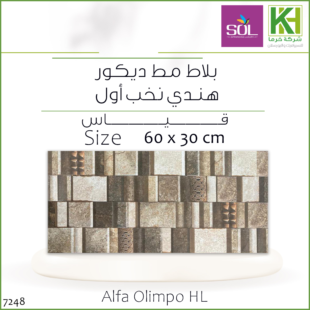 Picture of Indian Matte Décor wall tiles 60x30cm Alfa Olimpo HL